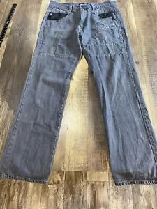 Ecko UNLTD Herrenjeans 36x32 gerade Passform Y2K grau schwarz Urban Skater selten - Bild 1 von 9