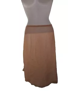 NWT, Merona 100% Silk White/Coral Lined Skirt, Women's Size Medium, - Picture 1 of 6