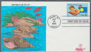 Scott 2999, 32c Republic of Palau FDC, B-Line Hand-Painted Cachet! - Picture 1 of 1