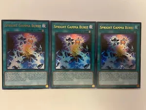 x3 Spright Gamma Burst - BLTR-EN105 - Ultra Rare - 1st Edition Yu-Gi-Oh! M/NM - Picture 1 of 2
