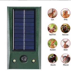 Ultrasonic Animal Repeller Solar Powered Outdoor Mole Bird Squirrels Repellet US - Picture 1 of 1