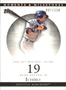 2007 Topps Moments and Milestones Mariners Baseball #10-19 Ichiro Suzuki/RBI 19