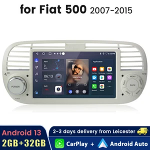 Android 13 Apple Car Carplay Stereo Radio For Fiat 500 2007-2015 2+64GB GPS NAV - Bild 1 von 11