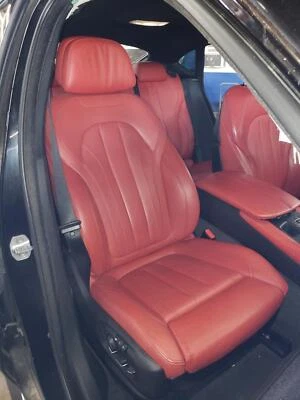 15 16 17 18 BMW X6 asiento delantero derecho cuero térmico memoria coral rojo/negro LCD1 Foto 1 de 4