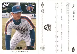 Casey Patterson 1996 Best Pittsfield Mets #18 Card FREE SHIP *AutographDen* - Picture 1 of 1
