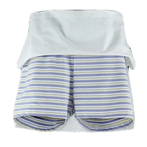 Head NEW Sz L White Purple Yellow Stripe Polyester Cotton Lycra Skort Skirt - Picture 1 of 8