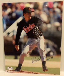 MIKE MUSSINA SIGNED 8x10 PHOTO w/HOF '19 BALTIMORE ORIOLES PSA/Dna - Picture 1 of 2