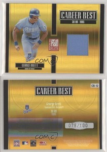 2005 Donruss Elite Career Best Jerseys /100 George Brett #CB-12 HOF