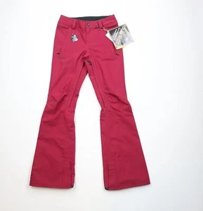 New Volcom Snowboarding Womens XS Spell Out Waterproof Goretex Snow Pants Purple - Picture 1 of 16