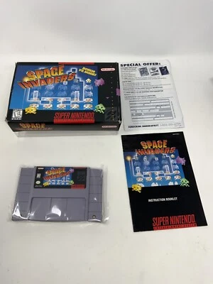 Space Invaders *TESTED* SNES Super Nintendo *MINT* Complete in Box w/Manual CIB - Image 1 of 4