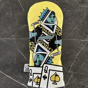 Pins 6 Cars Queen Of Spades Golf Hybrid Headcover;Golf Club Cover - Picture 1 of 7