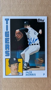 2004 Topps Archives Fan Favorites JACK MORRIS AUTO Card 1984 DETROIT TIGERS bb - Picture 1 of 2