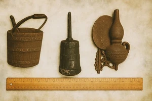 3 Piece Cast Aluminum Sexton Usa 1966 Decorative Wall Hangers Vintage - Picture 1 of 8