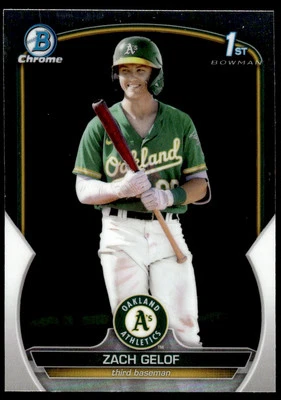 2023 Bowman Chrome Prospects 1ST Zach Gelof #BCP-1 - Image 1 of 2