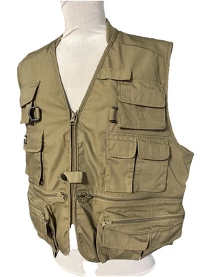 Gander Mountain Guide Series Vest Mens XL Olive Multi Pocket Fishing Outdoor NEW - Image 1 of 4