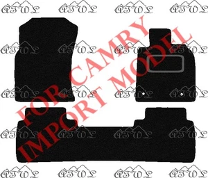 ALFOMBRAS NEGRAS A MEDIDA PARA TODO CLIMA ALFOMBRILLAS COCHE PARA TOYOTA CAMRY 2020 Y EN ADELANTE - Imagen 1 de 9