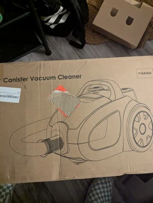 Canister Vacuum Cleaner, 32Kpa 1600W Bagless Vacuum Cleaner, Dust Full Indicator - Image 1 of 3