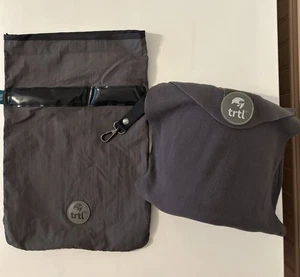 Trtl Travel Airplane Neck Pillow Lightweight Washable Comfort Gray W/ Bag *NEW* - Picture 1 of 19