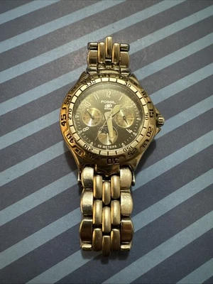 Reloj Hombre Fossil Blue BQ-8777 Día/Fecha Fase Lunar Batería Nueva Funcionando Foto 1 de 4