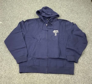 Felpa con cappuccio e zip Stussy World Tour uomo XL full zip streetwear città maglione grafico - Foto 1 di 8