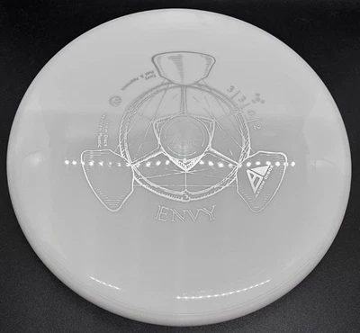 MVP Axiom Neutron Envy WHITE-on-WHITE - Rare Natural Beauty - Disc Golf Putter - Image 1 of 4