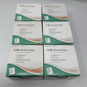 BD Alkoholtupfer, Vorbereitung Pads je 100 Stück (6er Pack) Neu 600 Gesamt - Bild 1 von 1