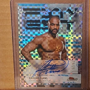 Rashad Evans 2025 Finest Blue Checkerboard Finest Autograph #29/75 - Picture 1 of 3
