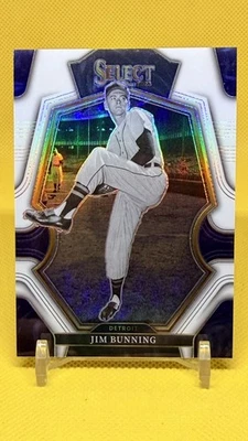 Jim Bunning 2023 Panini Select Baseball White Prizm Premier Level /149 #155 - Image 1 of 3