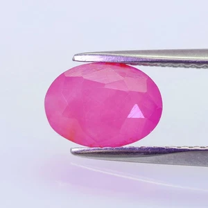 1.87ct Unheated Intense Rich Pink Sapphire From Madagascar 9x6mm Oval Bright Gem - Picture 1 of 1