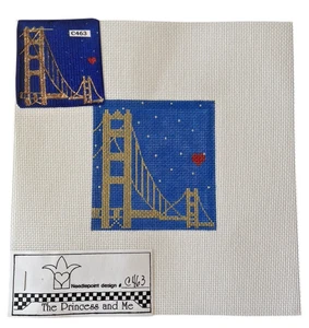 The Princess & Me I Left My Heart C463 SF Bridge HP Needlepoint Canvas St. Guide - Picture 1 of 5