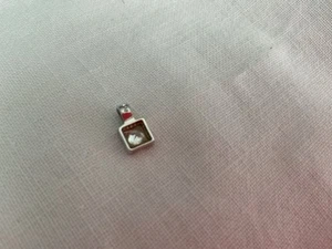9 Carat White Gold Pendant With Zircon Stone - Bild 1 von 13