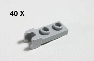 LEGO® Light Bluish Gray Plate 1 x 2 Tow Ball Socket MOC parts 14418 - 40 pcs - Picture 1 of 6