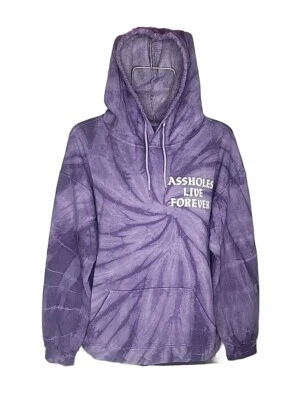 A$$holes Live Forever Unisex Uva Remolino Tie Dye Sudadera con Capucha Sudadera L Foto 1 de 4