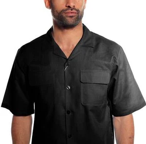 Juego de lino de manga corta Stacy Adams 3510 negro - Imagen 1 de 7