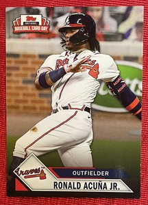 🔥2021 Topps National Baseball Card Day RONALD ACUNA JR. BRAVES #3⚾️