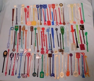 100 palos Swizzle/agitadores de bebidas vintage de Airline Hotels, todos diferentes #1 - Imagen 1 de 10