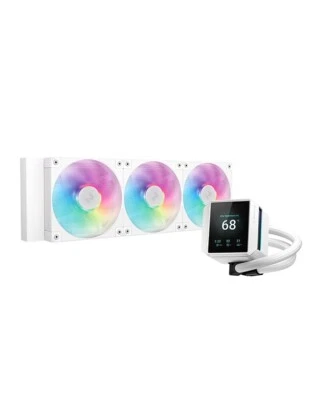 DeepCool MYSTIQUE 360 White ARGB 5th Gen Liquid Cooler with 2.8” LCD Screen - Image 1 of 4