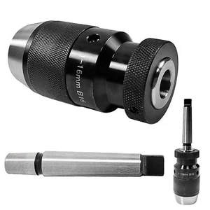 Schnellspannbohrfutter B16 Bohrfutter 1-16 Mm Mit Mk2 Kegeldorn PräZisionsboh... - Bild 1 von 7