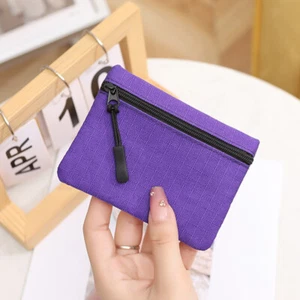 Women Key Ring Mini Purse Coin Small Change Bag Card Wallet Pouch Zip Up Case , - Picture 1 of 19