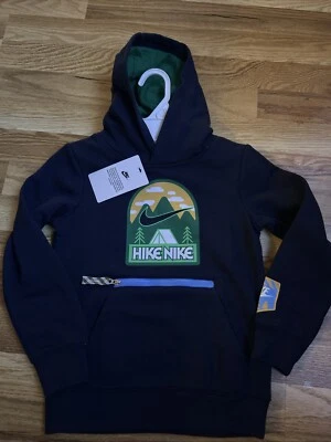Nuevo Nike Great Outdoors Caminata Polar Pullover Sudadera con Capucha 86J843 Azul Marino Medianoche Niños 6 Foto 1 de 4