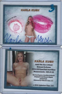 Karla Kush Signed & Kissed Trading Card Collectors Expo Model #3` - Picture 1 of 1