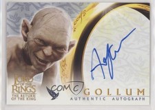 2003 The Lord of Rings: Return King Authentic Andy Serkis Gollum as Auto r7d