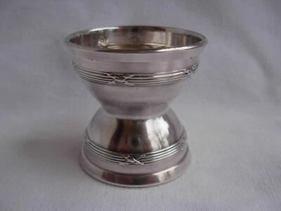  ANTIQUE FRENCH STERLING SILVER EGG CUP,"DIABOLO",LOUIS 16 STYLE,LATE 19th. - Image 1 of 4