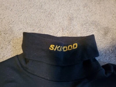 Camisa De Colección Negra Ski-Doo Moto de Nieve Manga Larga Simulación Cuello Alto S/M En muy buena condición uni Foto 1 de 3