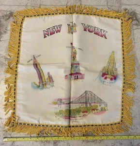 Federa cuscino 19 x 19 statua della libertà RCA impero New York seconda guerra mondiale seconda guerra mondiale ww2 - Foto 1 di 7