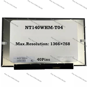 NT140WHM-T04 V8.0 14.0" 1366×768 Digitizer HD LED LCD Screen Touch For HP Panel - Picture 1 of 1