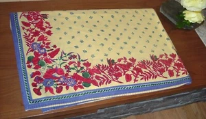 Mantel Williams Sonoma PROVENZA PAÍS FRANCÉS Floral Abeja 66x102 - SIN MANCHAS - Imagen 1 de 2