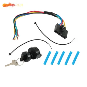 For Polaris Sportsman Scrambler Magnum Xplorer 6Pin Ignition Key Switch &Harness - Picture 1 of 8