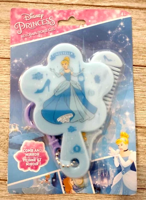 Disney Princess Cinderella Blue Comb & Mirror Keychain  - Image 1 of 2
