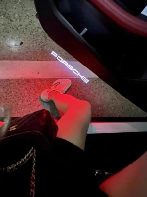 1 pair Porsche Cayenne HD LED Non-Fading  Door Light  Deluxe Door Light 2011-17 - Image 1 of 4